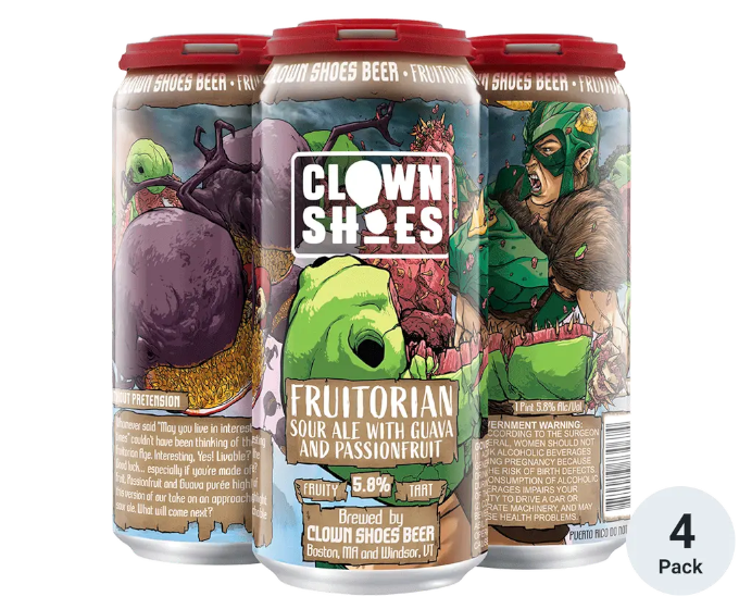 Clown Shoes Fruitorian Guava Passionfruit 16oz 4-Pack Can