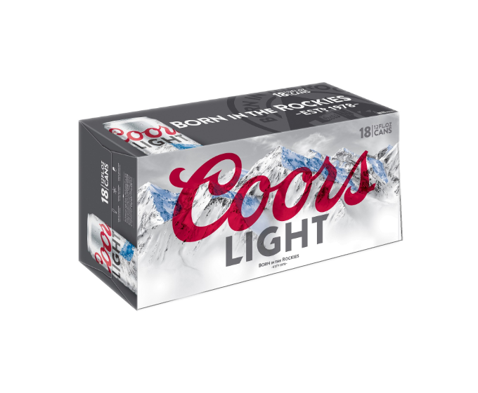 Coors Light 12oz 18-Pack Can
