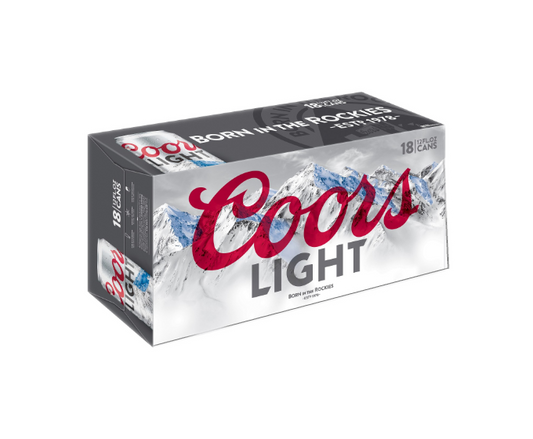 Coors Light 12oz 18-Pack Can