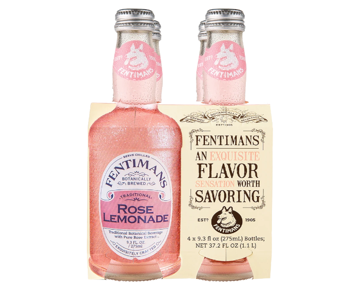 Fentimans Rose Lemonade 9.3oz 4-Pack Bottle
