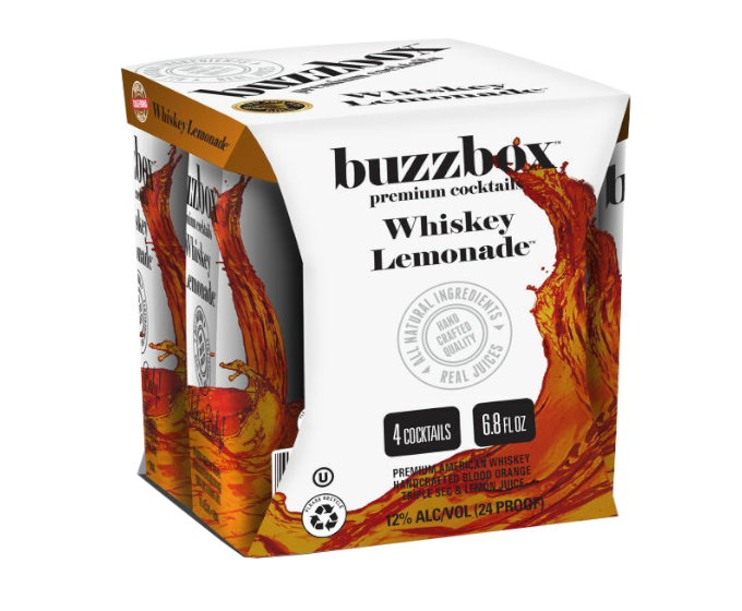 Buzzbox Whiskey Lemonade 200ml 4-Pack