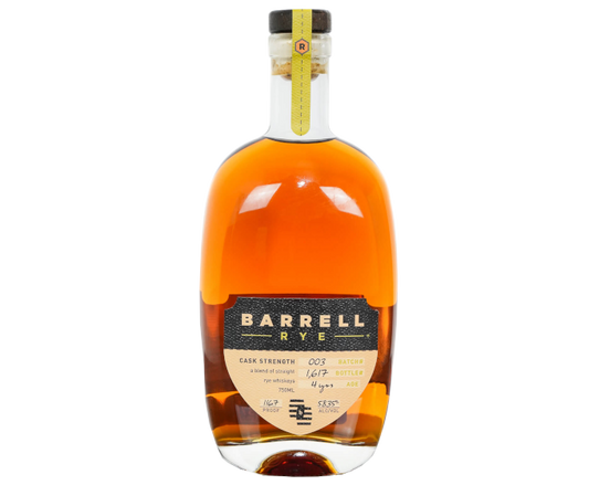 Barrell Craft 4 Years Batch #3 Cask Strength Rye 750ml