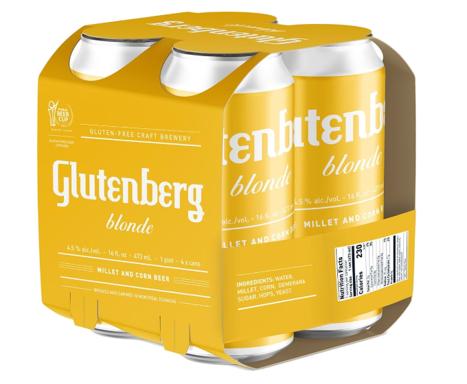 Glutenberg Blonde Ale 16oz 4-Pack Can