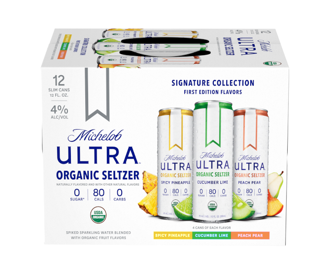 Michelob Ultra Organic Seltzer Variety # 2 12oz 12-Pack Can