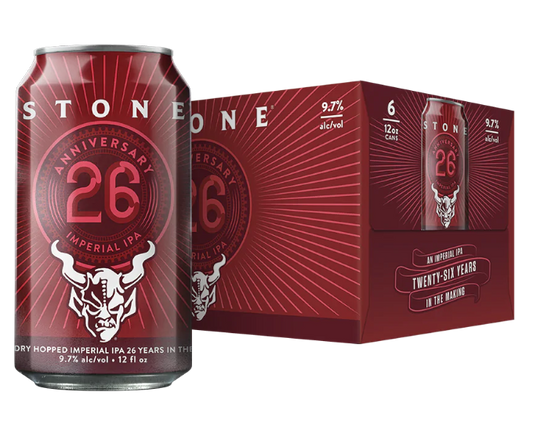Stone 26th Anniversary Imperial IPA 12oz 6-Pack Can