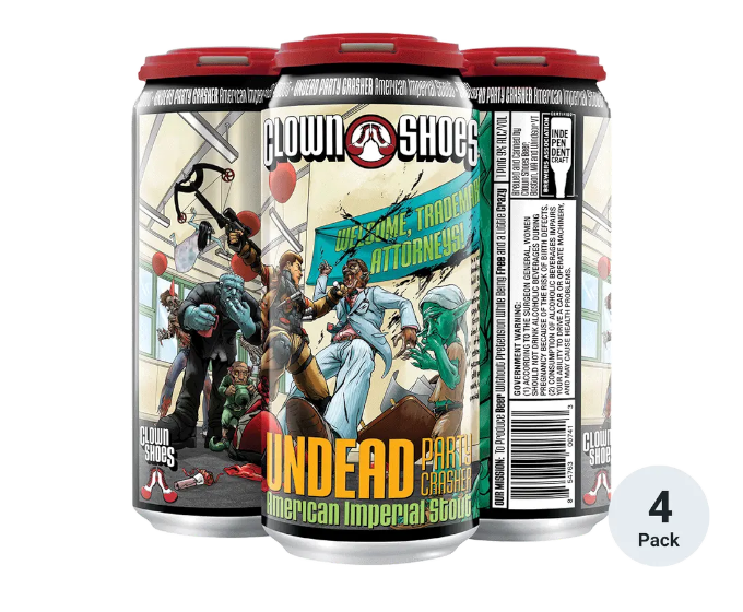 Clown Shoes Undead Party Crasher 16oz 4-Pack Can
