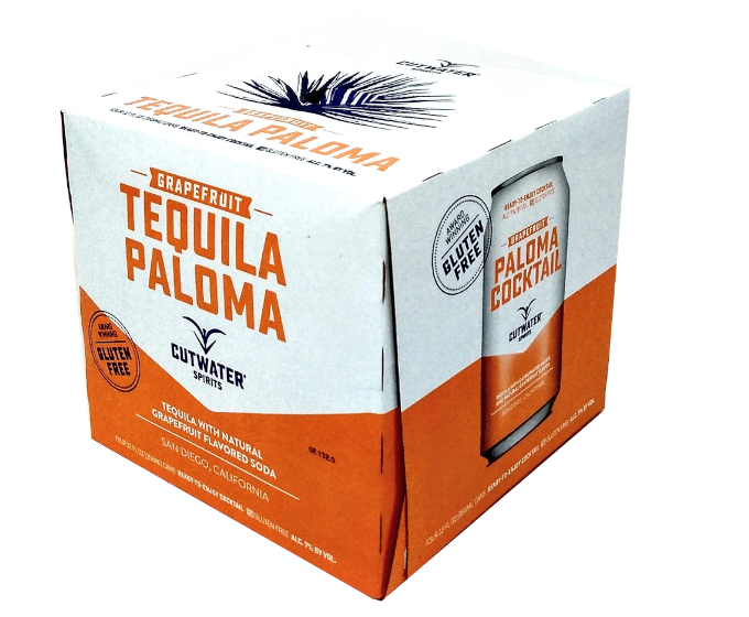 Cutwater Spirits Grapefruit Tequila Paloma 12oz 4-Pack Can