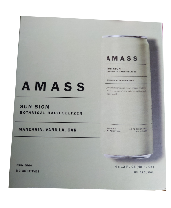 Amass Sun Sign Botanical Hard 12oz 4-Pack Can