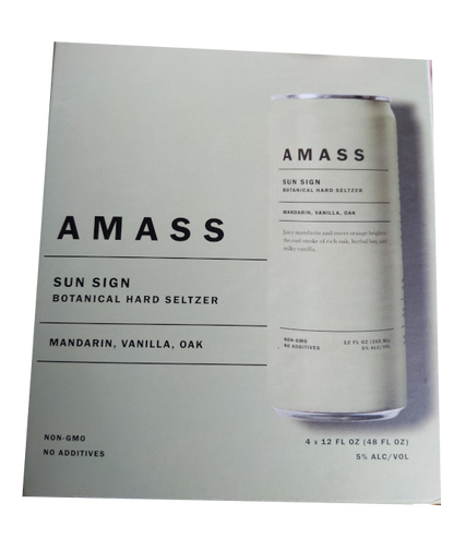 Amass Sun Sign Botanical Hard 12oz 4-Pack Can