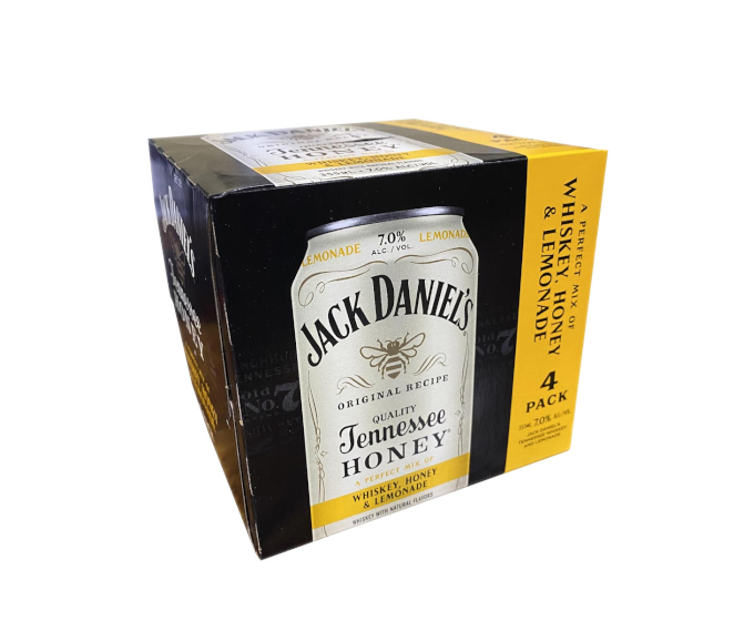 Jack Daniels Tennessee Honey and Lemonade 12oz 4-Pack Can (DNO P2 + P3)