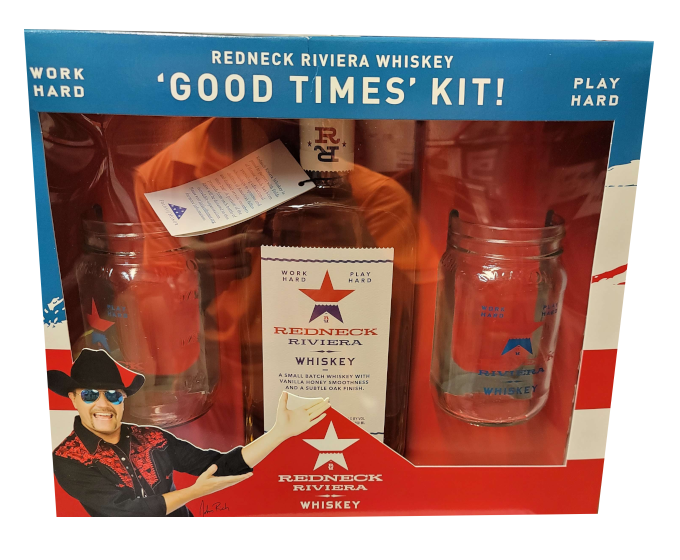 Redneck Riviera "Good Times" Gift Set 750ml (With 2 Glass)