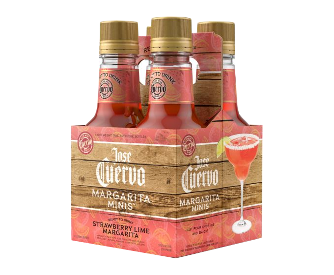 Jose Cuervo Authentic Strawberry Lime Margarita 200ml 4-Pack