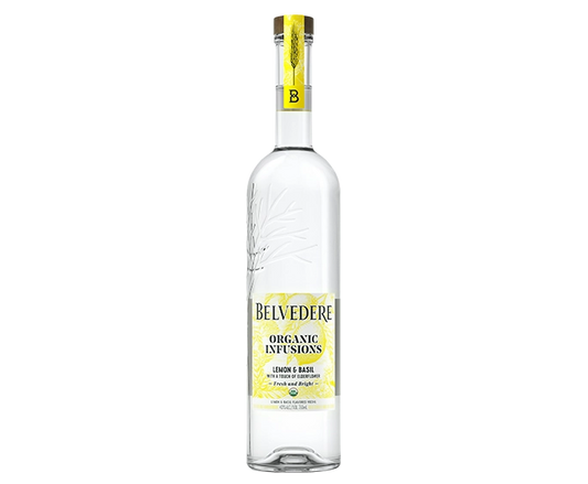 Belvedere Organic Infusions Lemon And Basil  750ml