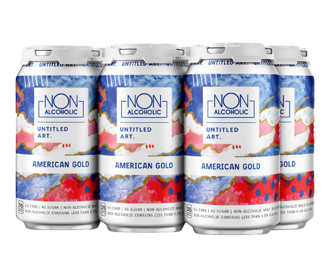 Untitled Art NA American Gold 12oz 6-Pack Can