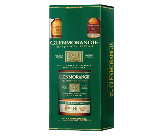 Glenmorangie 14 Years Quinta Ruban Gift Set 1.75L (With 2-50mls)