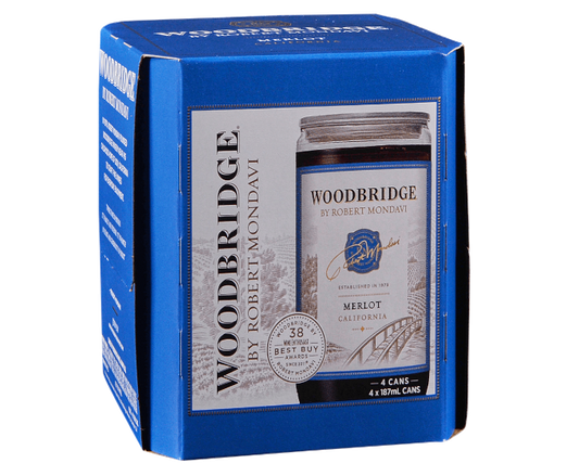 Robert Mondavi Woodbridge Merlot 187ml 4-Pack Can