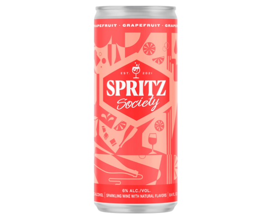 Spritz Society Grape Fruit 8.4oz 4-Pack Can