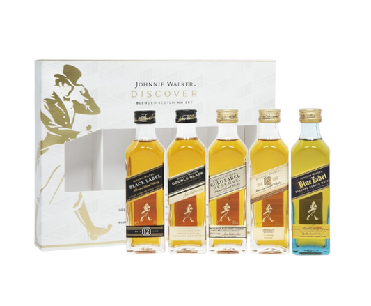 Johnnie Walker Variety 50ml 5-Pack Bottle