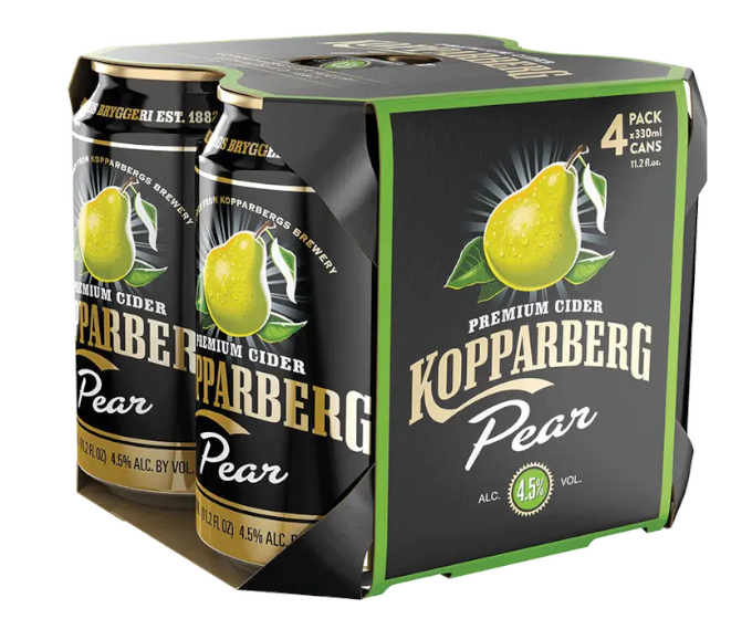 Kopparberg Cider Pear 11.2oz 4-Pack Can