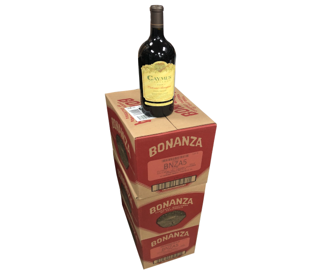 Combo of 36 Bonanza 750ml with 1 Caymus 1.5L