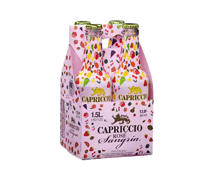Capriccio Bubbly Rose Sangria 375ml 4-Pack bottle