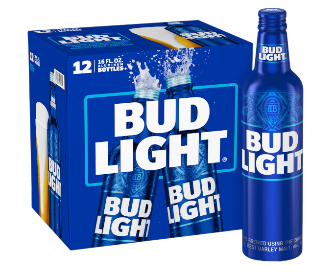 Bud Light 16oz 12-Pack Aluminium Bottle