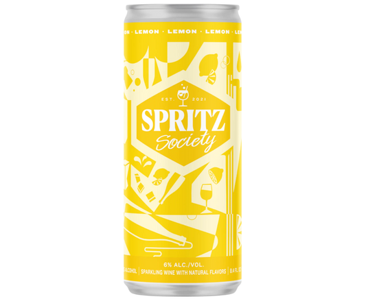 Spritz Society Lemon 8.4oz 4-Pack Can