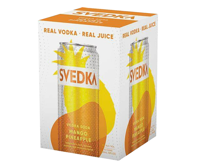 Svedka Mango Pineapple Vodka Soda 355ml 4-Pack Can