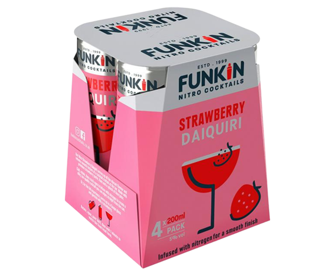 Funkin Cocktails Nitro Strawberry Daiquiri 4x200ml Can