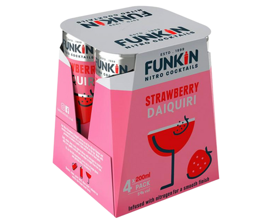 Funkin Cocktails Nitro Strawberry Daiquiri 4x200ml Can