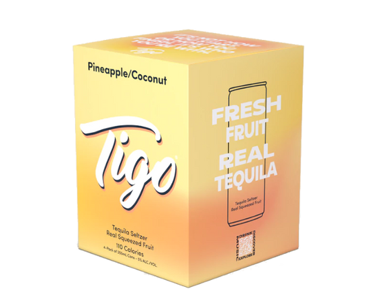 Tigo Pineapple Coconut Tequila 355ml 4-Pack Can (DNO P4)
