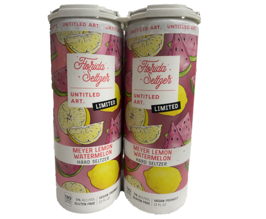 Untitled Art Florida Seltzer Meyer Lemon Watermelon 12oz 6-Pack Can