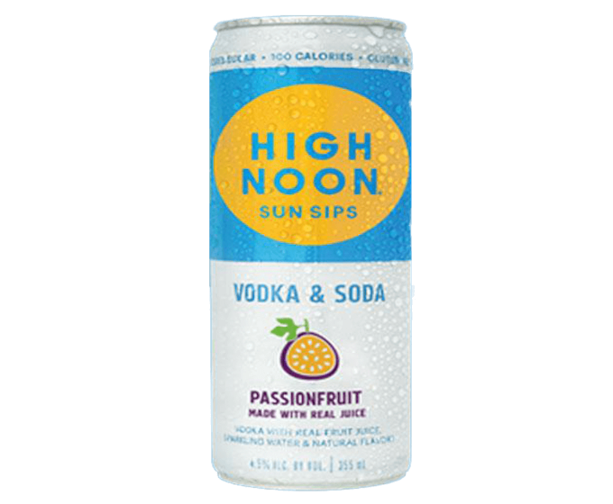 High Noon Vodka & Soda Passionfruit 12oz 4-Pack Can (DNO P2)