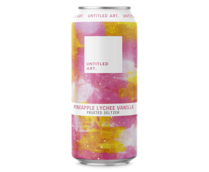 Untitled Art Pineapple Lychee Vanilla Fruited Seltzer 16oz 4-Pack Can