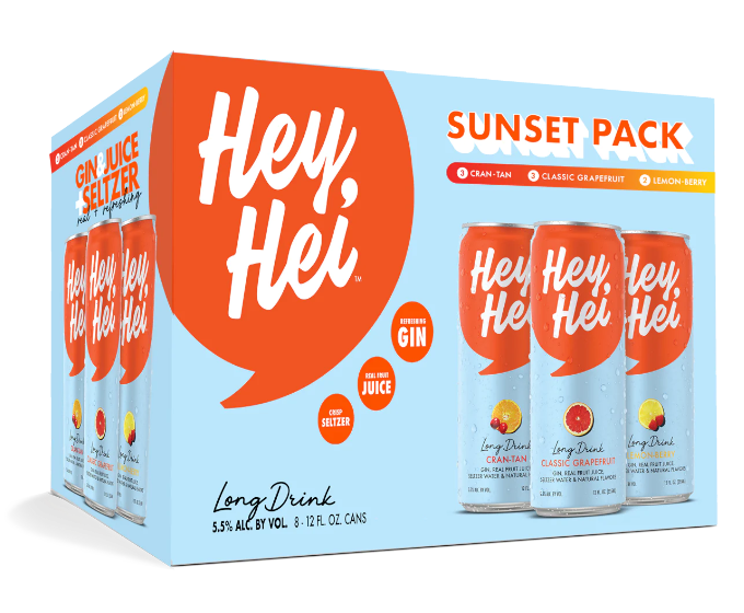 Hey Hei Long Drink Sunst Verity 8-Pack Can