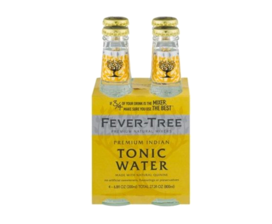 Fever Tree Indian Tonic Water 6.8oz 4-Pack Bottle