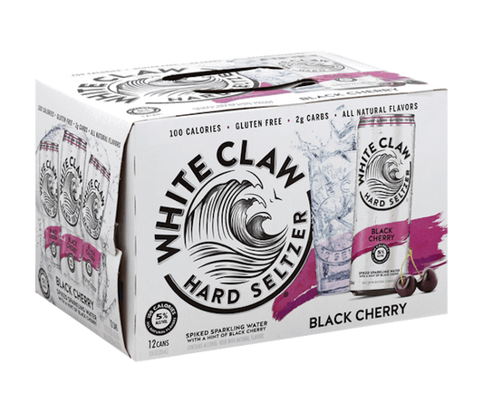 White Claw Hard Seltzer Black Cherry 11.2oz 12-Pack Can