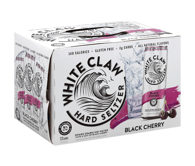 White Claw Hard Seltzer Black Cherry 12oz 12-Pack Can