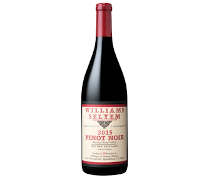 Williams Selyem Pinot Noir Bucher 2019 750ml (No Barcode)