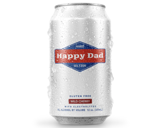 Happy Dad Hard Seltzer Wild Cherry 12oz 12-Pack Can