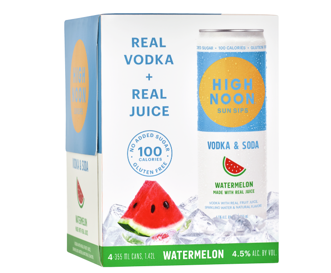 High Noon Vodka & Soda Watermelon 12oz 4-Pack Can (DNO P2)