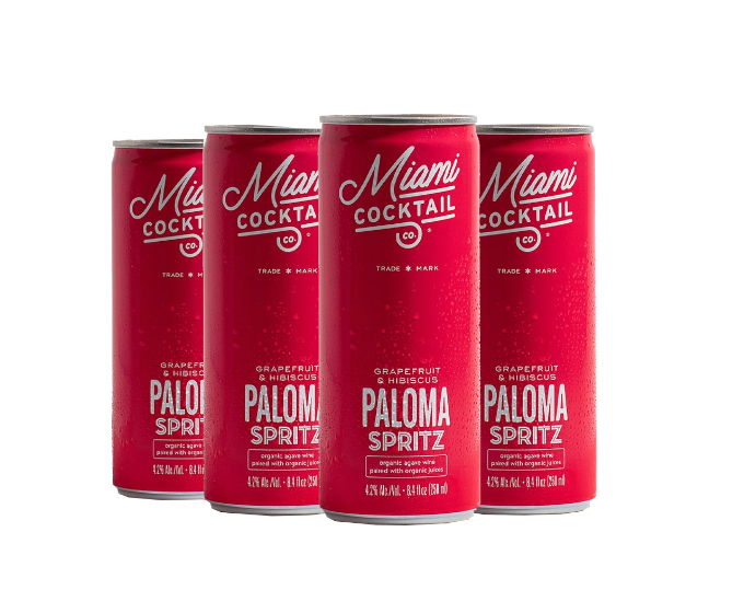 Miami Paloma Spritz Grapefruit & Hibiscus 250ml 4-Pack Can