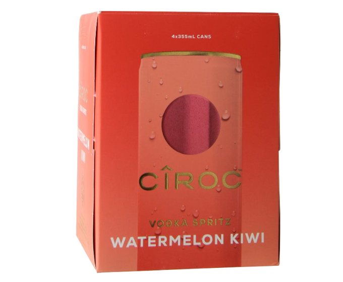 Ciroc Vodka Spritz Watermelon Kiwi 355ml 4-Pack Can