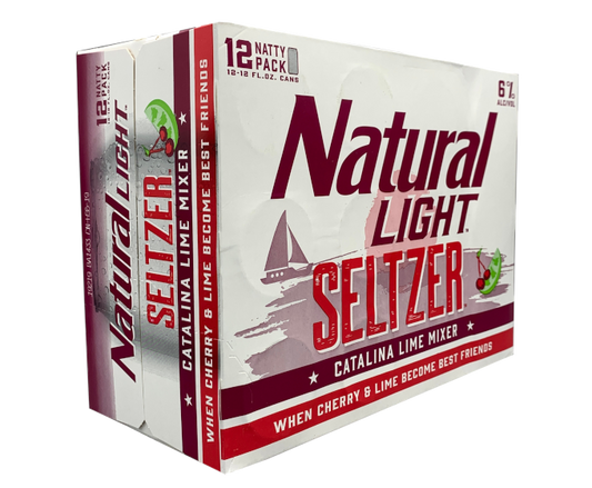 Natural Light Seltzer Catalina Lime Mixer 12oz 12-Pack Can