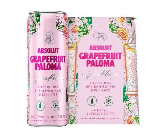Absolut Grapefruit Paloma 355ml 4-Pack Can
