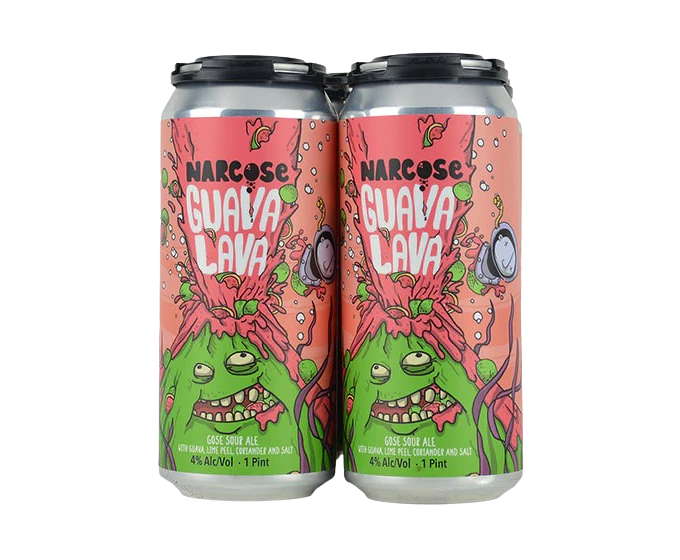 Cervejaria Narcose Guava Lava Gose 16oz 4-Pack Can