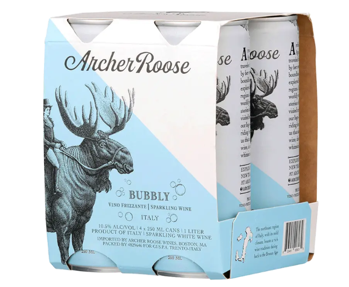 Archer Roose Bubbly Rose 250ml 4-Pack Can