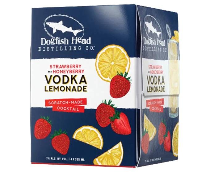 Dogfish Head Strawberry Honey Berry Vodka Lemonade 12oz 4-Pack