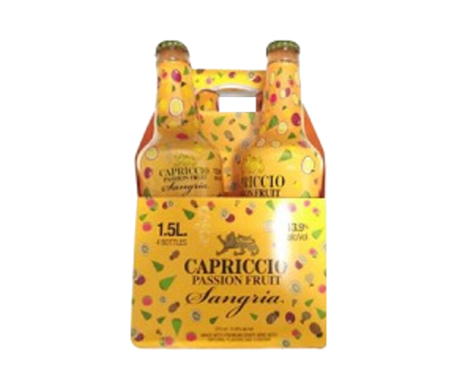 Capriccio Bubbly Passion Fruit Sangria 375ml 4-Pack Bottle