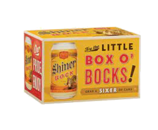 Shiner Bock 12oz 6-Pack Can